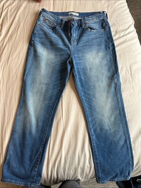 Madewell Woman’s Blue Washed Straight-Leg Jeans